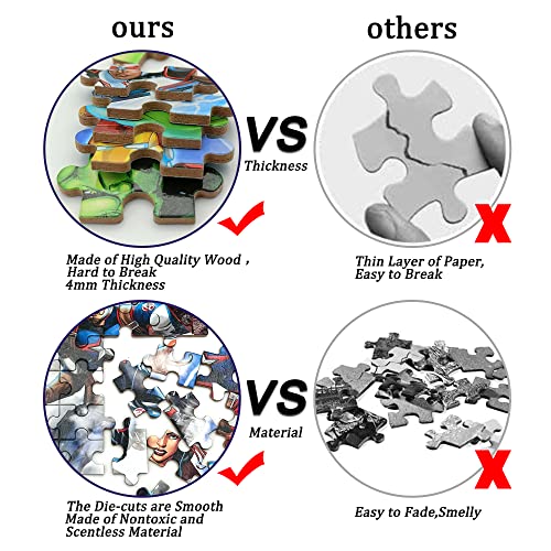 LELEMON 100 Pieces Disney Avengers Jigsaw Puzzles for Kids Ages 4-8 Superhero Puzzles Boys Girls Children Learning Educational Puzzles Portable Box Pack Toy