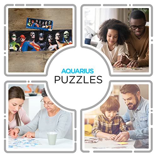 AQUARIUS DC Comics Justice League Puzzle (Slim 1000 Piece Jigsaw Puzzle) - Glare Free - Precision Fit - Officially Licensed DC Comics Merchandise & Collectibles - 12 x 36 Inches