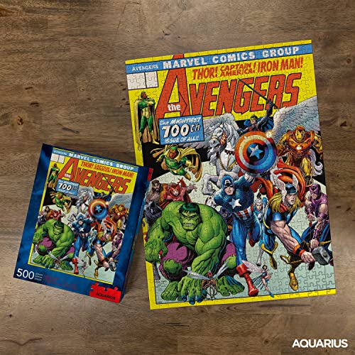 AQUARIUS Marvel Avengers Puzzle (500 Piece Jigsaw Puzzle) - Officially Licensed Marvel Merchandise & Collectibles - Glare Free - Precision Fit - 14 x 19 Inches