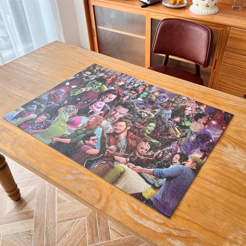 Puzzles for Adults 1000 Pieces, Marvel Avengers Assemble Puzzle, Anti-Glare & Precision Fit Unique Superhero Collection, Ideal Gift for Marvel Fans & Family Bonding Activity