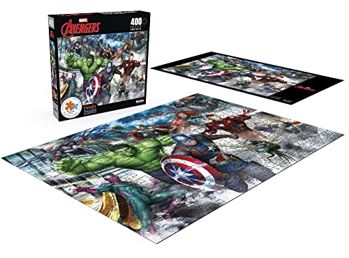 Buffalo Games - Marvel - Assemble! - 400 Piece Jigsaw Puzzle for Families Challenging Puzzle Perfect for Family Time - 400 Piece Finished Size is 21.25 x 15.00