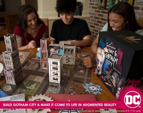 Infinite Rabbit Holes Arkham Asylum Files: Panic in Gotham City Augmented Reality Board Game - Escape Room-esque Batman Mystery with Harley Quinn and The Joker, Family Night - iOS 15+ | Android 13