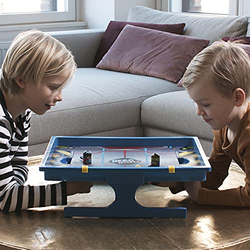 Marektoy Hero Hockey | Fast Action Hockey Game with Magnets | Skill and Dexterity Game for Adults and Kids | Fun Family Game | Ages 5 and up | 2 Players | Average Playtime 10 Minutes
