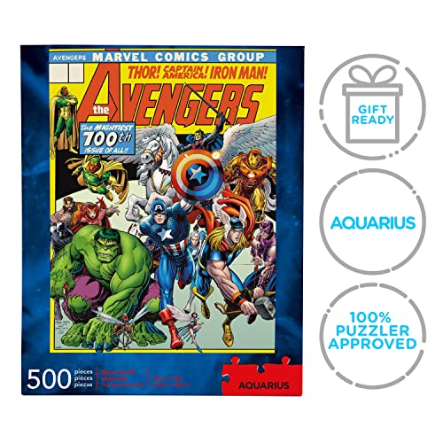 AQUARIUS Marvel Avengers Puzzle (500 Piece Jigsaw Puzzle) - Officially Licensed Marvel Merchandise & Collectibles - Glare Free - Precision Fit - 14 x 19 Inches