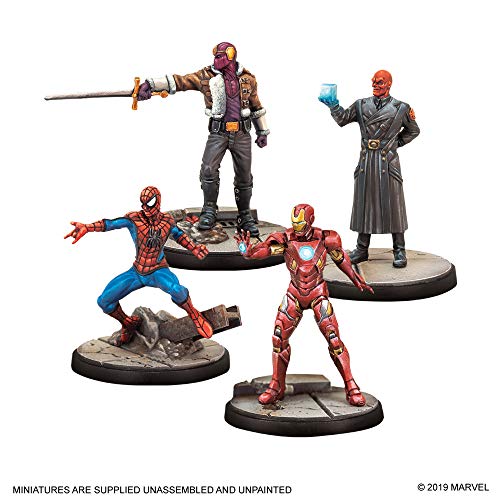 Marvel Crisis Protocol Core Set | Miniatures Battle Game | Strategy Game for Adults and Teens | Ages 14+ | 2 Players | Average Playtime 90 Minutes | Made by Atomic Mass Games