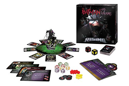 The Batman Who Laughs Rising | Cooperative Board Game | Featuring DC Comics Heroes and Villains - Wonder Woman, Green Lantern, Hawkgirl, Batman, Harley Quinn, The Flash, Cyborg | Licensed Batman Game
