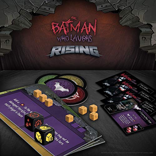 The Batman Who Laughs Rising | Cooperative Board Game | Featuring DC Comics Heroes and Villains - Wonder Woman, Green Lantern, Hawkgirl, Batman, Harley Quinn, The Flash, Cyborg | Licensed Batman Game