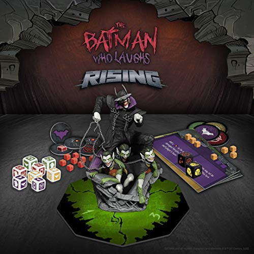 The Batman Who Laughs Rising | Cooperative Board Game | Featuring DC Comics Heroes and Villains - Wonder Woman, Green Lantern, Hawkgirl, Batman, Harley Quinn, The Flash, Cyborg | Licensed Batman Game