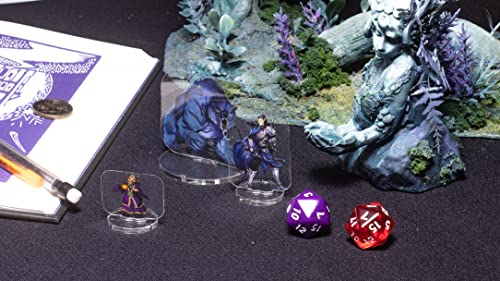 Arcknight Flat Plastic Miniatures: Supers!; 62 Unique Superhero-Themed Minis for Starfinder; Affordable, Skinny Figurines for SF, Shadowrun, and Other Tabletop RPG Games