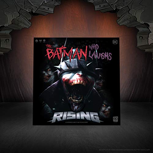 The Batman Who Laughs Rising | Cooperative Board Game | Featuring DC Comics Heroes and Villains - Wonder Woman, Green Lantern, Hawkgirl, Batman, Harley Quinn, The Flash, Cyborg | Licensed Batman Game