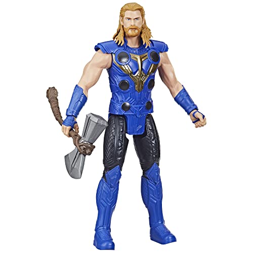 Marvel Marvel Avengers Titan Hero Series Thor Toy, 12-Inch-Scale Thor: Love and Thunder Action Figure with Accessory, Toys for Kids Ages 4 and Up