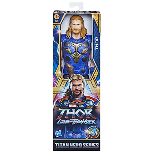 Marvel Marvel Avengers Titan Hero Series Thor Toy, 12-Inch-Scale Thor: Love and Thunder Action Figure with Accessory, Toys for Kids Ages 4 and Up