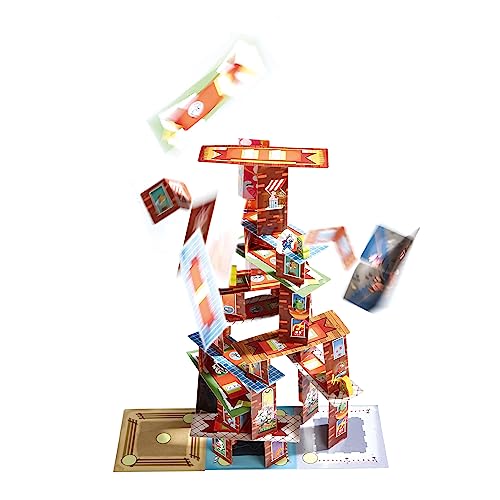 HABA Rhino Hero Super Battle - A Turbulent 3D Stacking Game Fun for All Ages (Made in Germany)