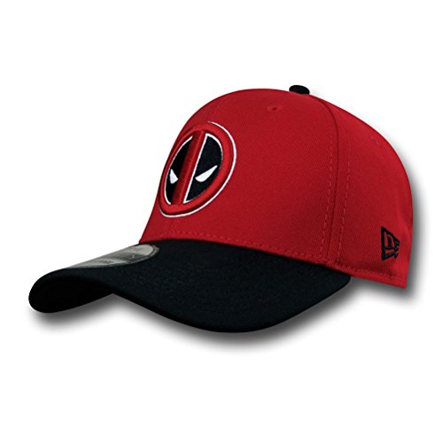 Deadpool Logo Red & Black 39Thirty New Era Cap- Small/Medium