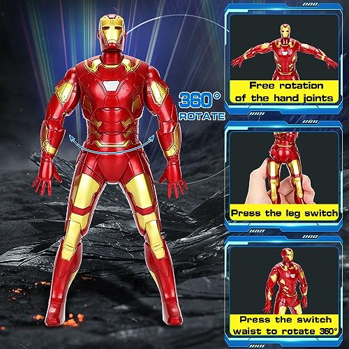 OGPIGGJA Action Figures Toys, 360-Degree Rotating Toys Press Legs Will Turn to Fight, Hand Model Intelligence Toy can Collections Display for 3-12 Years Kids Boys.