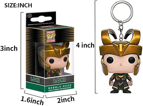 CAFELE Superhero Action Figures Superhero Keychain Toys Figure Anime Collection Model for Birthday Gift with Box