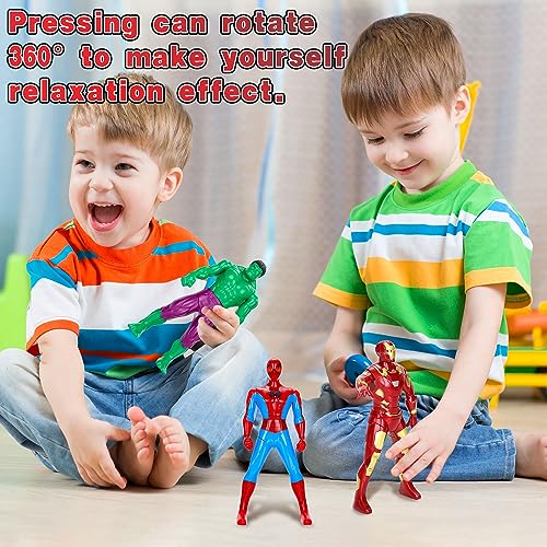 OGPIGGJA Action Figures Toys, 360-Degree Rotating Toys Press Legs Will Turn to Fight, Hand Model Intelligence Toy can Collections Display for 3-12 Years Kids Boys.