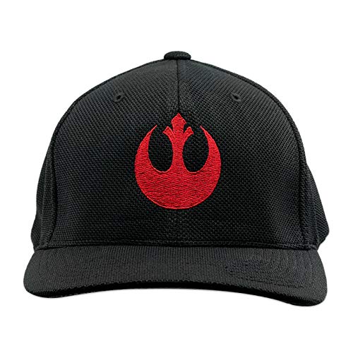 SW Rebel Alliance Flexfit Adult Cool & Dry Piqué Mesh Cap Hat - [Black]