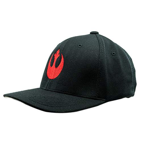 SW Rebel Alliance Flexfit Adult Cool & Dry Piqué Mesh Cap Hat - [Black]