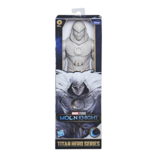 Marvel Studios’ Titan Hero Series Moon Knight Toy, 12-Inch-Scale Action Figure, Toys for Kids Ages 4 and Up