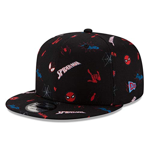 New Era Spider-Man Parker & Miles Scattered 9Fifty Adjustable Hat Black