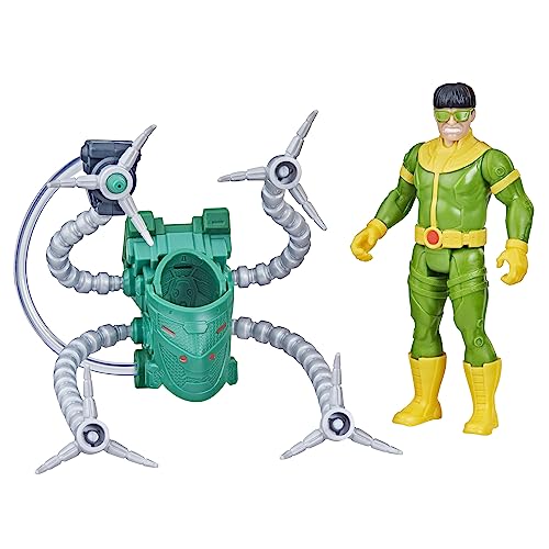 Marvel Spider-Man Aqua Web Warriors 4-Inch Doc Ock Action Figure with Refillable Water Gear Accessory, Action Figures for Boys and Girls 4 and Up