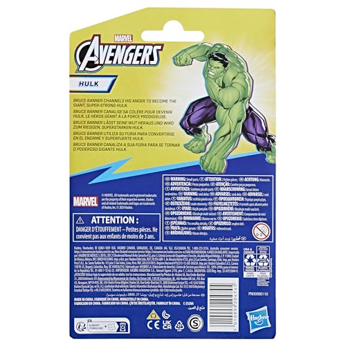 Marvel Epic Hero Series Hulk Deluxe Action Figure, 4-Inch-Scale, Avengers Super Hero Toys for Kids 4 and Up