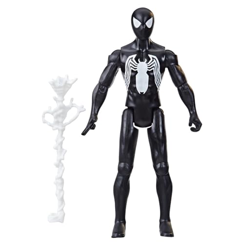 Marvel Epic Hero Series Symbiote Suit Spider-Man Action Figure, 4-Inch Toy with Accessory, Kids Ages 4 and Up, Medium