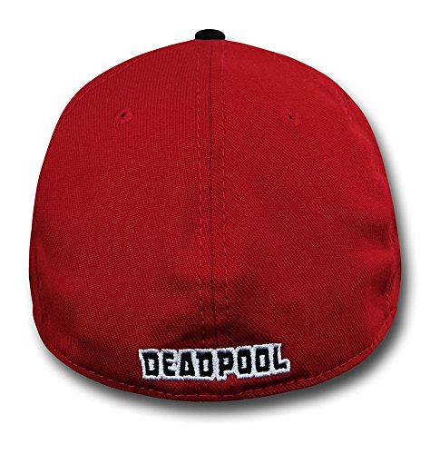 Deadpool Logo Red & Black 39Thirty New Era Cap- Small/Medium