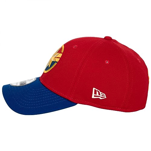 New Era Captain Marvel 39Thirty Fitted Hat (Medium/Large) Red