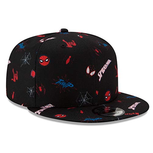 New Era Spider-Man Parker & Miles Scattered 9Fifty Adjustable Hat Black