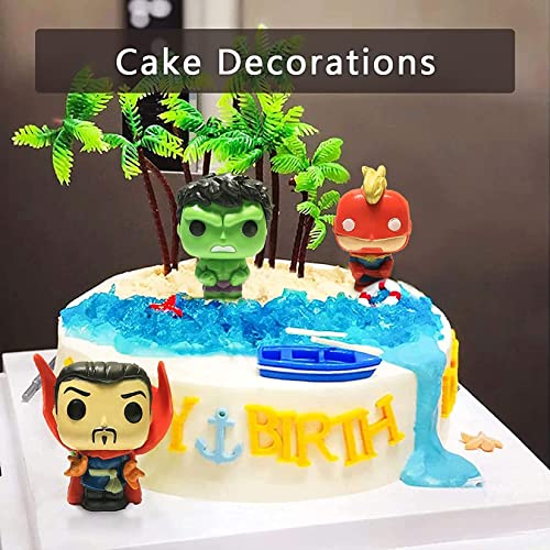 24 PCS Super Hero Action Figures Superheroes Toys for Boys Marvel Legends Ornaments Justice League Set Cake Toppers Happy Birthday Avenger Decorations Party Supplies Gift