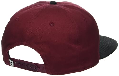 DC Men's Brackers Snapback Cap, Windsor Wine, One Size