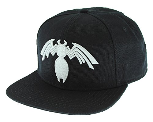Marvel Comics Venom Symbiote Logo Licensed Adjustable Snapback Cap Hat Black