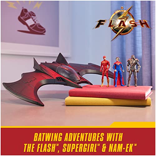 DC Comics, The Flash Batwing Battle Set (Amazon Exclusive)| Supergirl, NAM-Ek, Flash Action Figures, 4-inch | Kids Toys for Boys and Girls Ages 3+
