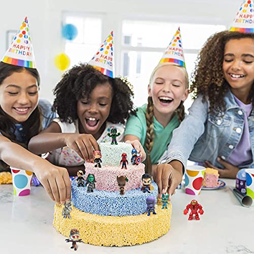 MAXTED 20 Pieces Superhero Mini Action Figures Sets Titan Hero Series Small Super Hero Toys Statues Birthday for Boys Party Gifts Cupcake Topper Figurines for Kids