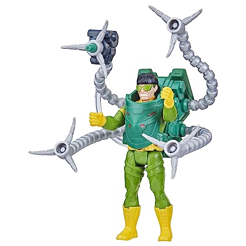 Marvel Spider-Man Aqua Web Warriors 4-Inch Doc Ock Action Figure with Refillable Water Gear Accessory, Action Figures for Boys and Girls 4 and Up