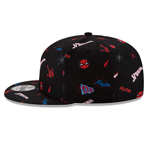 New Era Spider-Man Parker & Miles Scattered 9Fifty Adjustable Hat Black