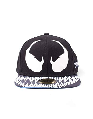 Venom Baseball Cap Venom Mask Official Black Spiderman Snapback Size One Size