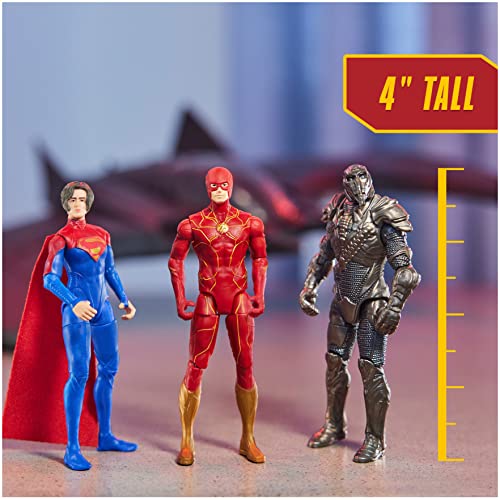 DC Comics, The Flash Batwing Battle Set (Amazon Exclusive)| Supergirl, NAM-Ek, Flash Action Figures, 4-inch | Kids Toys for Boys and Girls Ages 3+