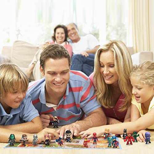 Action Figures，20 Pcs Mini Figures Toys Set，Super Hero Adventures Ultimate Superhero Set，Ideal for Hero Cake Toppers Ornamental，Party Favors，Easter Eggs