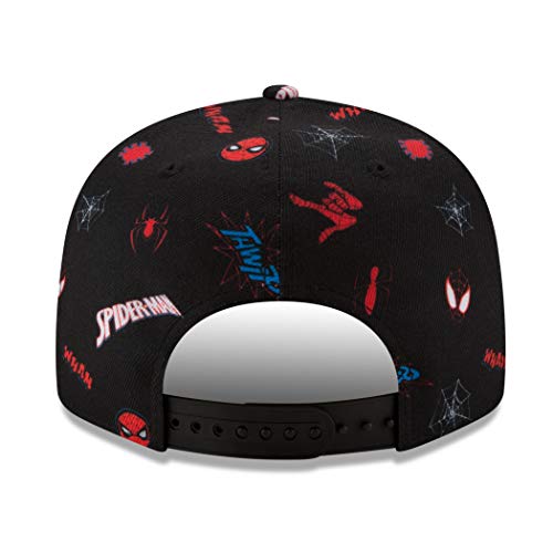 New Era Spider-Man Parker & Miles Scattered 9Fifty Adjustable Hat Black