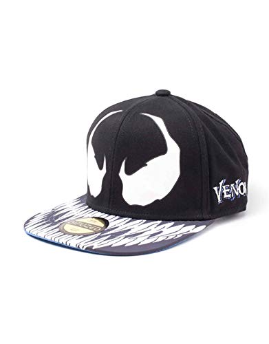 Venom Baseball Cap Venom Mask Official Black Spiderman Snapback Size One Size