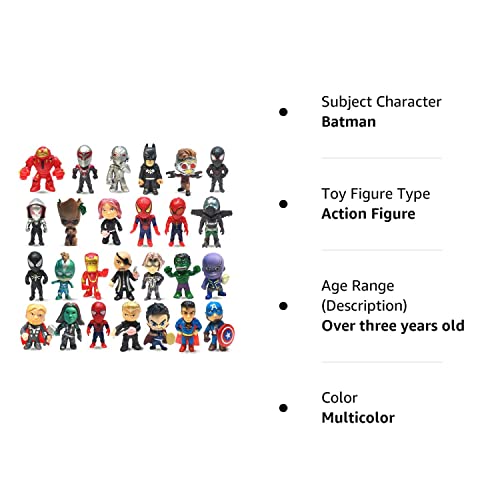 YINGCHENG 26 Pieces Superhero Mini Action Figures Sets for Boys Titan Hero Series Small Super Hero Sets，Ornaments Toys Supplies，Birthday Party Gifts Cupcake Toppers Decoration