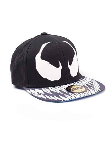 Venom Baseball Cap Venom Mask Official Black Spiderman Snapback Size One Size