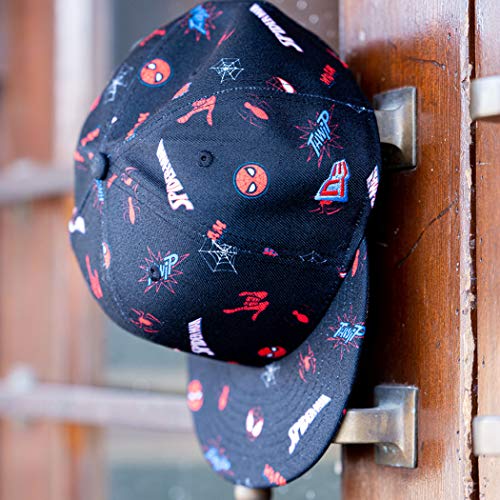 New Era Spider-Man Parker & Miles Scattered 9Fifty Adjustable Hat Black