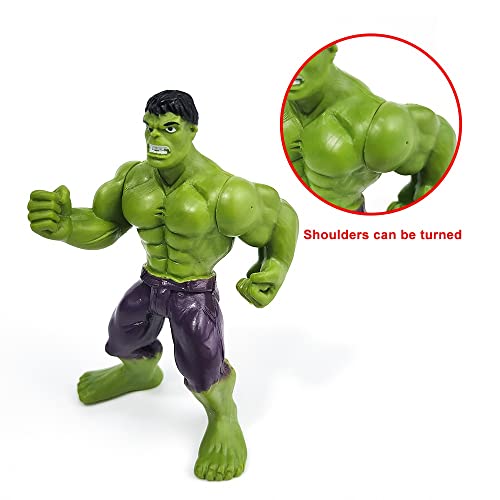 6Pcs Superhero Action Figures Set - Super Hero Toys for Boys Age 4-6, Cake Topper - Collectible Superhero Figurines Gift for Kids 4 Inch