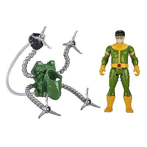 Marvel Spider-Man Aqua Web Warriors 4-Inch Doc Ock Action Figure with Refillable Water Gear Accessory, Action Figures for Boys and Girls 4 and Up