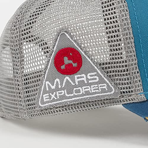 ililily Premium NASA Mission Patch Embroidery Structured Baseball Cap (as1, Alpha, m, Blue Rectangle)
