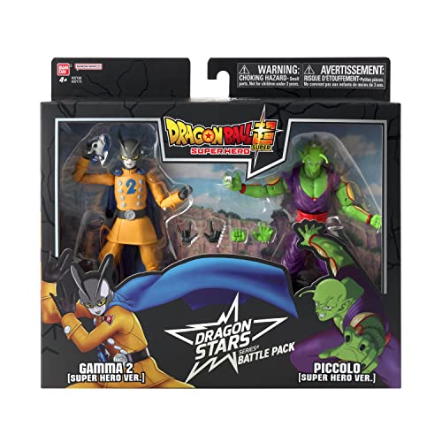 Dragon Ball Super - Super Hero - Piccolo vs Gamma 2, Bandai Dragon Stars 6.5" Action Figure Battle Pack